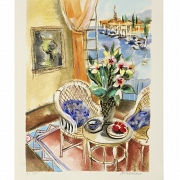 Michael Rozenvain (1963) ''Vase and Fruit''