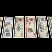 Seis Certificados de Cambio de Divisas del Banco de China, s.XX