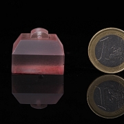 Sello de cuarzo tallado, dinastía Qing