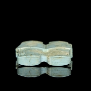 Ornamento de turquesa tallada, dinastía Qing