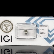 Diamante natural talla brillante, 1.16 ct, certificado IGI