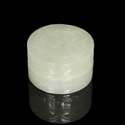 Caja de jade blanco