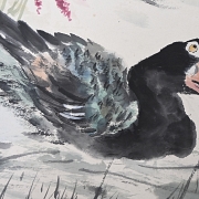 Chinese painting “Ducks in the Pond,” signed Wang Xuetao