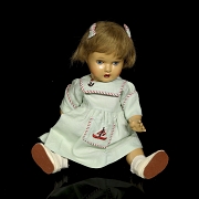 Muñeca clásica Mariquita Pérez, España, c. 1945-1952