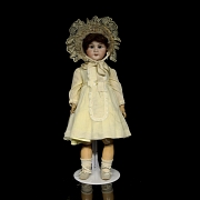 Muñeca de porcelana, serie de exportación D. E. P., Alemania, c. 1895-1905