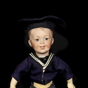 Porcelain figurine, ‘The Laughing One’, SFBJ, France, c. 1910–1920