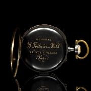 怀表 “B. Poitevin, Paris”，由金色金属制成 - 2