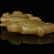 Placa de jade amarillo