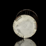 Lata para té de metal esmaltado, s.XX