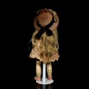 Muñeca de porcelana UNIS France, con sello