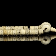 Necklace with bone beads, 20th century