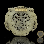 Placa de jade calado