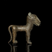 Leopardo de bronce de Benín, Nigeria. s.XIX