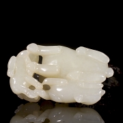 Figura de jade blanco de Hetian 
