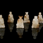 Conjunto de figuras de jade 