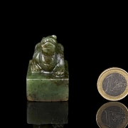 Sello de jade verde 