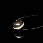 Spherical ‘Dzi’ bead carved from agate, Tang dynasty