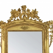 Large Louis XVI style mirror, 18th-19th century