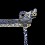 Porcelain stand with three brushes, 20th century - 5