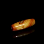 Cuenta Dzi de ágata naranja, dinastía Liao