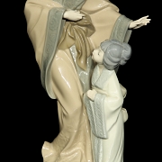 Nao figurine by Lladró, “Geisha with child,” 1980