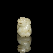 Figura de jade blanco 
