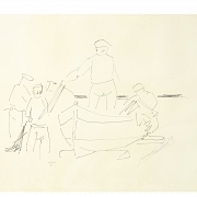 Genaro Lahuerta (1905-1985), Four prints ‘Fisherwomen’, 1979 - 2