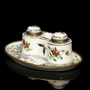 Chantilly style porcelain scrivener's desk, 19th century - 1