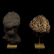Dos máscaras rituales, pueblos Chokwe/Luena, s.XX