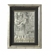 Miguel Ángel Sáez (1946) ‘Woman with Guitar’ - 5