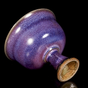 Junyao glazed ceramic cup, Qing dynasty