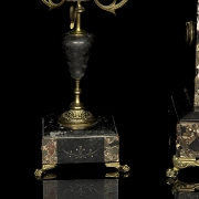 Mantle clock with trim, Napoleon III style, late 19th century - 4