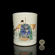 Bote para pinceles de porcelana