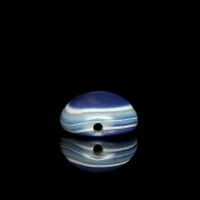 Blue agate Dzi ‘Ban Zhu’ bead, Liao dynasty - 2
