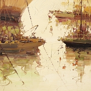 Antonio Segrelles (20th century) “Boats in the Harbor” - 1