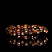 Pulsera de cuentas bicolor