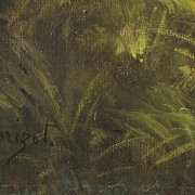Carolus Morizot (20th century) ‘Lake in the Grove’