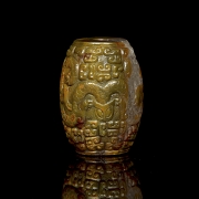 Cuenta de ágata tallada