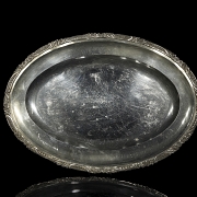 Dos bandejas de plata, s.XX