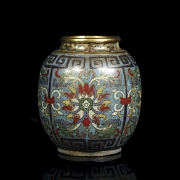 Small cloisonné enamel vessel, Qing dynasty - 2