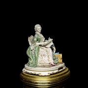 Italian porcelain ‘Madame Pompador’, 20th century - 12