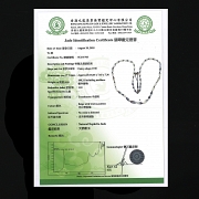 Collar de cuarenta y cuatro cuentas de jade, dinastía Qing