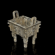 Incensario de Liulí azul cobalto