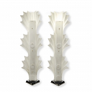 Pair of floor lamps ‘Sea Shells’ by Rougier, circa 1970