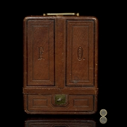 Gentleman's travelling dressing table, 19th century