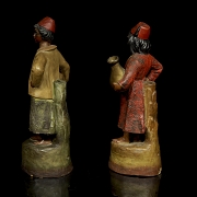 Pair of terracotta figures in Orientalist style, 20th century - 3