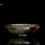 Recipiente de jade verde, dinastía Han