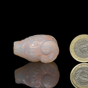 Colgante de ágata blanca 