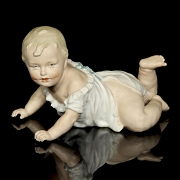 Bebé de porcelana bisqué, Alemania, pps. s.XX