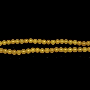 Collar de ciento ocho cuentas de ágata amarilla, dinastía Yuan